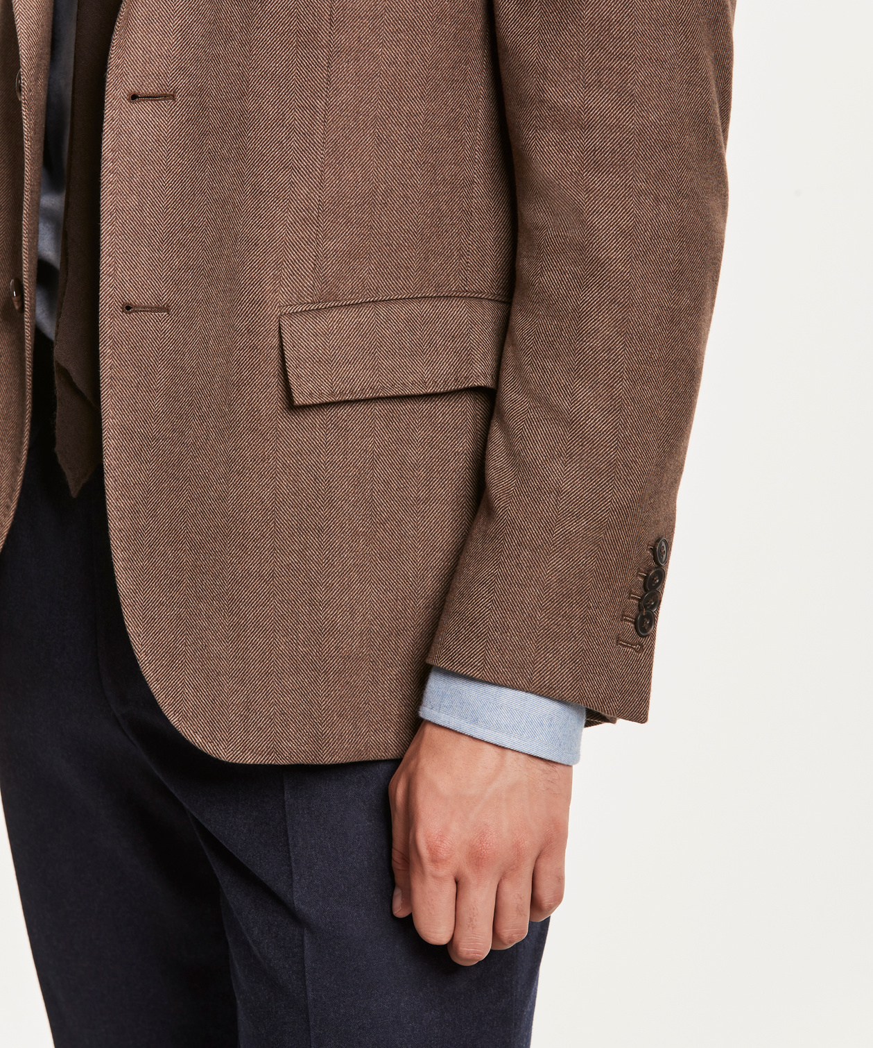 Keith Fishbone Blazer | Morris Stockholm Keith Fishbone Blazer Khaki | Manofakind