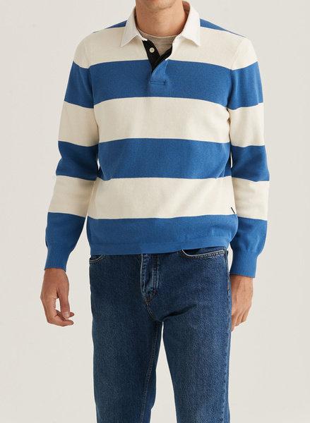 Silk Rugger George Knitted Rugger - Morris Stockholm