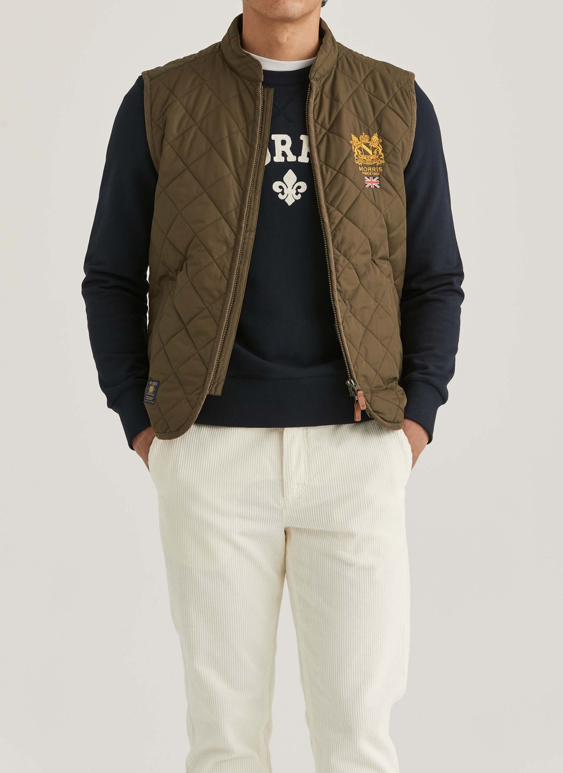 ジャケット・アウター have a good day / QUILT VEST - OLIVE 188_f00e07c2a1-100094-trenton-