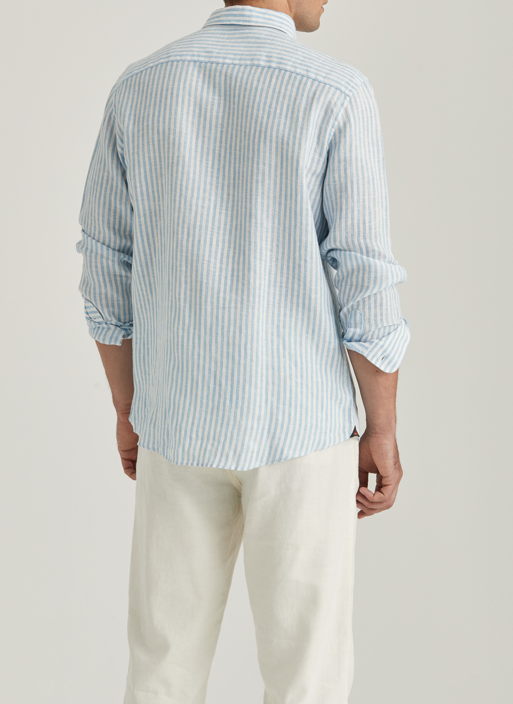 トップス 2021SS Silk Linen Stripe Fatigue Shirt Relax Fit Stripe Linen Shirt - 030724 - 01 – GFlock Global