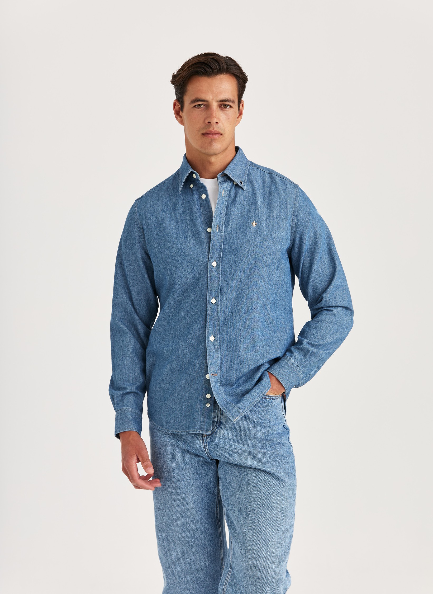 Morris Denim Shirt | Blue Denim Shirt | Morris