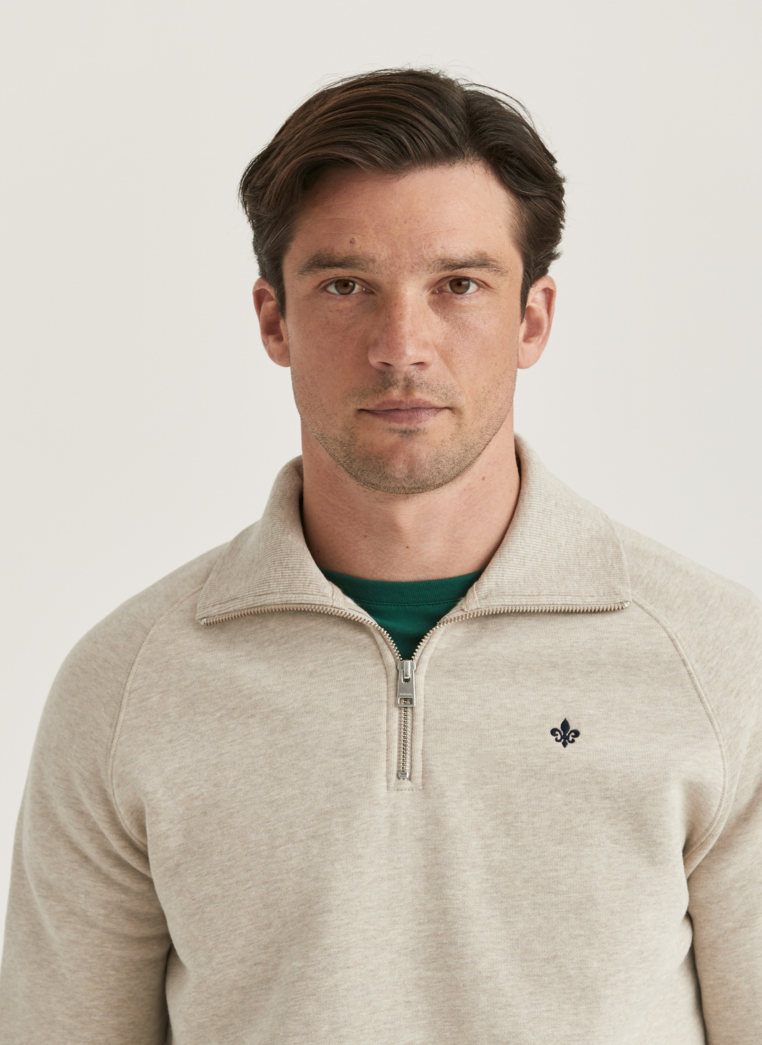 Maryon Half Zip Sweatshirt | Sweatshirt Blue | Morris