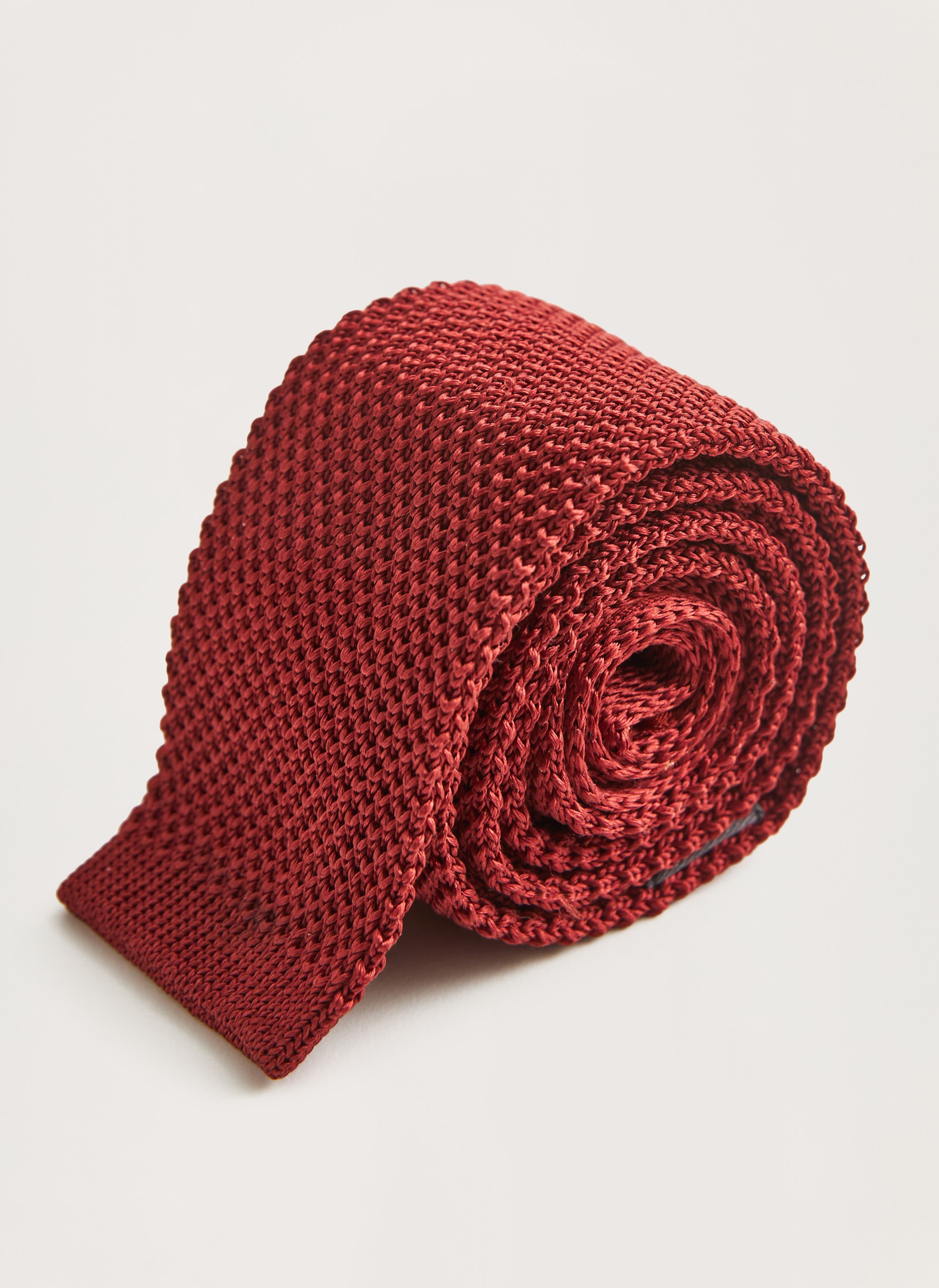 Knitted Silk Tie | Men's Tie Navy | Morris