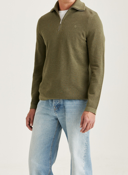 トップス Eve harapeco Half Zip Twill Pull over Half Zip Twill Pull over-ブラック | harapeco Store