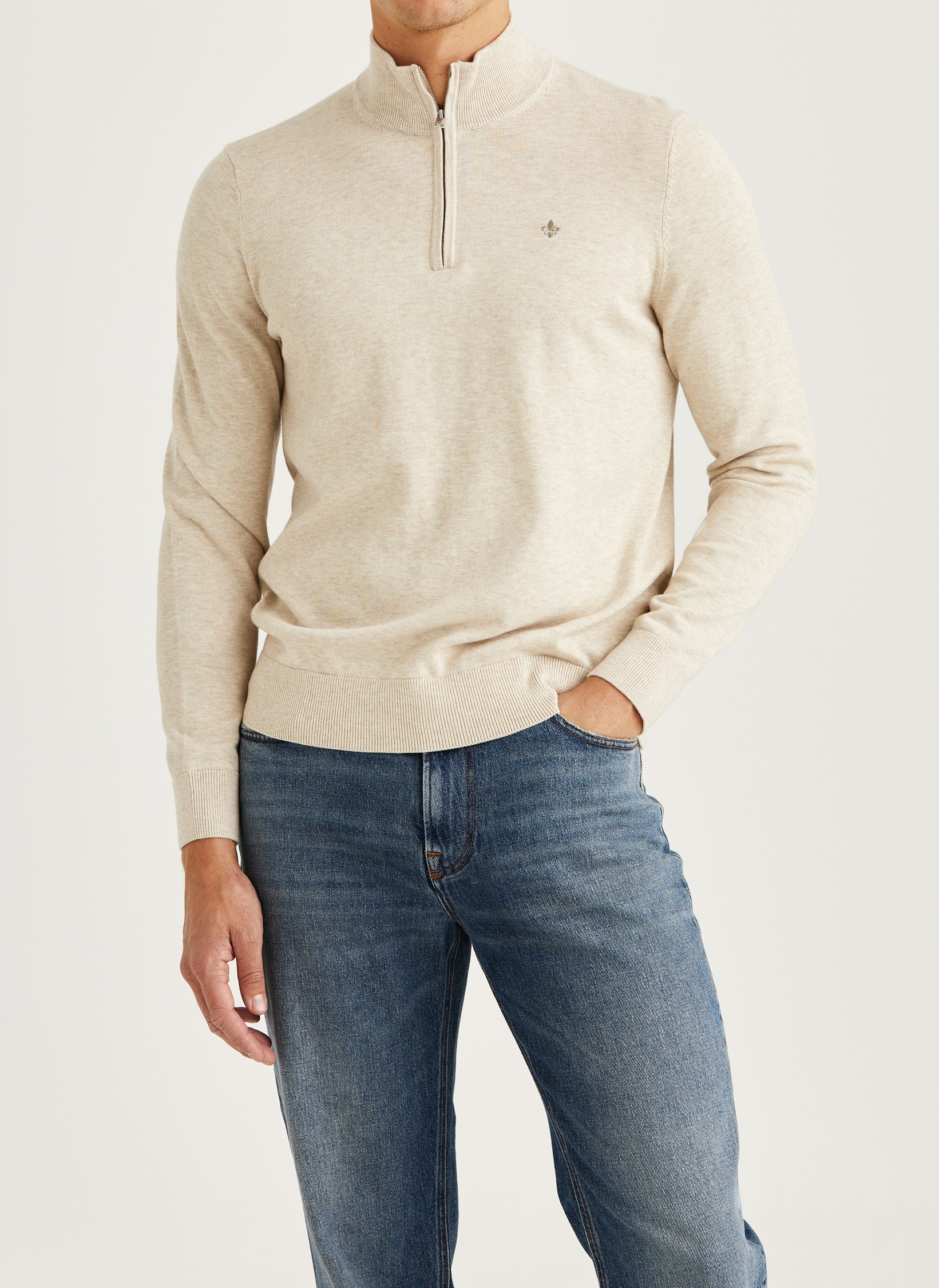 Riley Half Zip - Light green