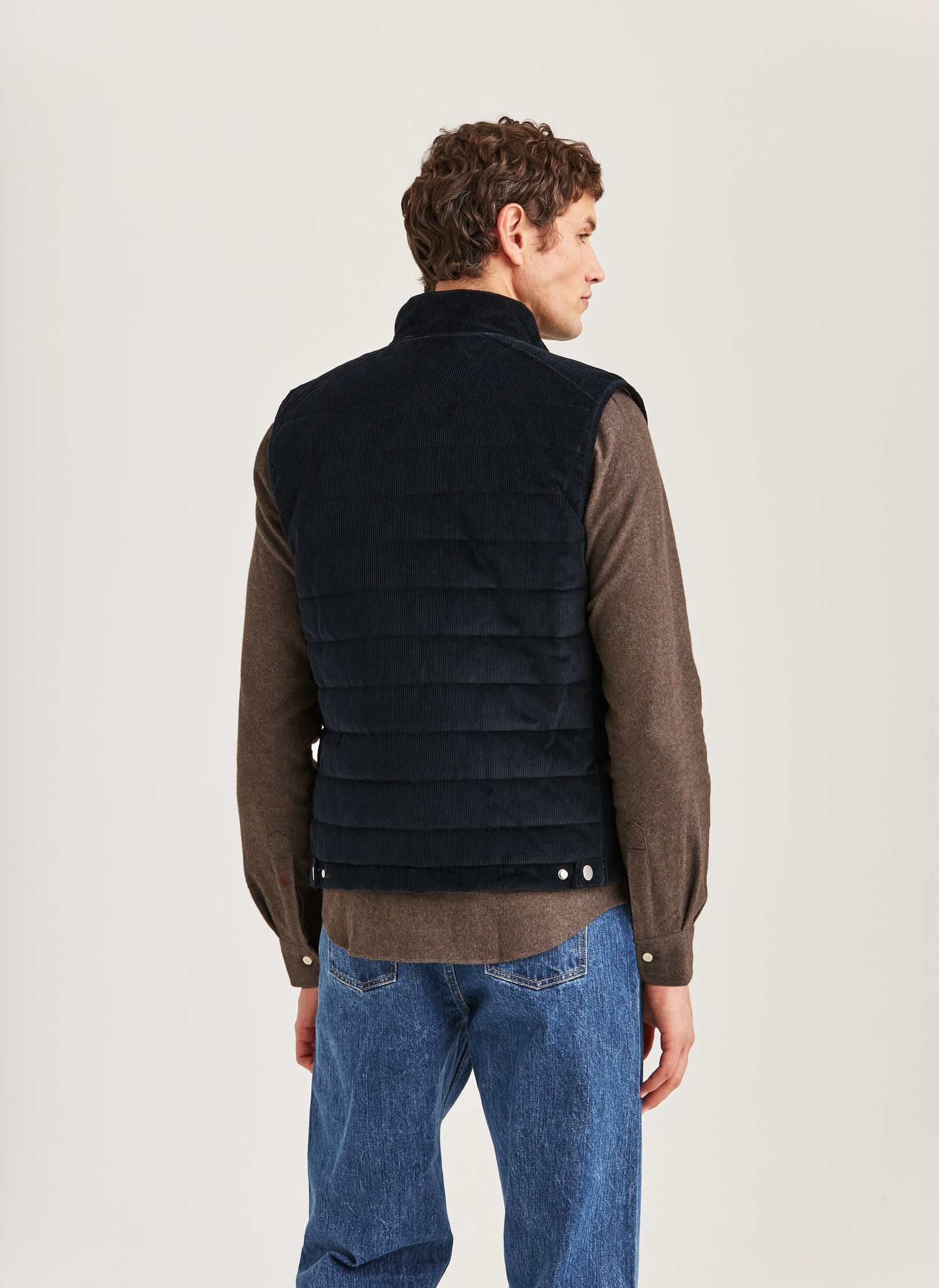 Ted Quilted Cord Vest - Morris Stockholm