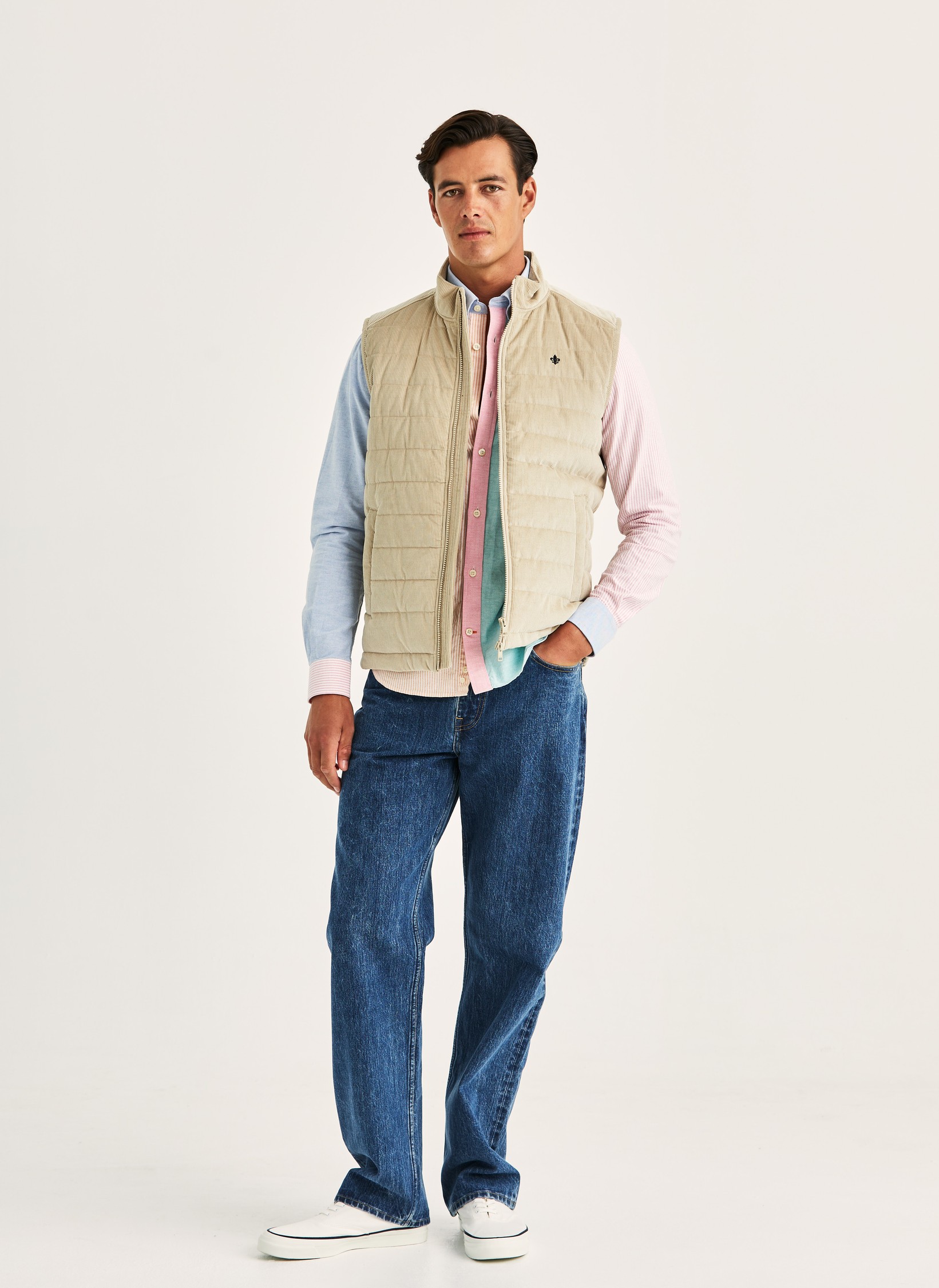 Ted Quilted Cord Vest - Morris Stockholm