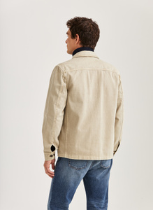Alain Twill Shirt Jacket | Men's Olive Overshirt | Morris Stockholm