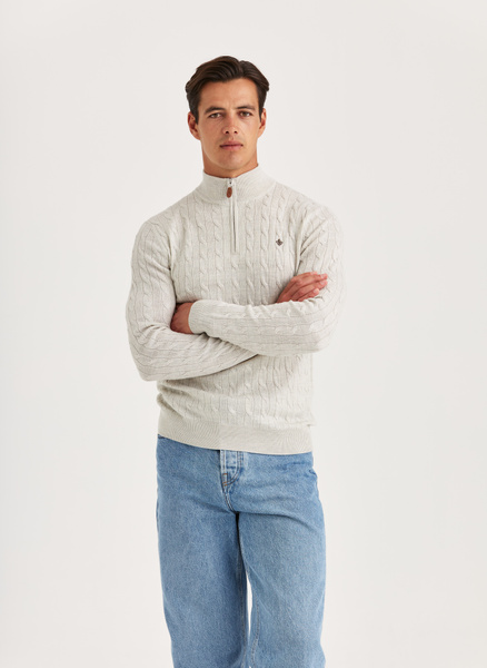 Men's Knitwear | Half-Zip Knits, Cable Knits & Knitted Cardigans