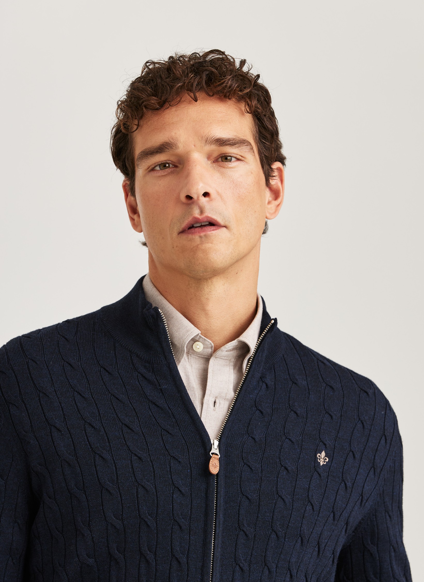 Merino Cable Zip Cardigan - Morris Stockholm