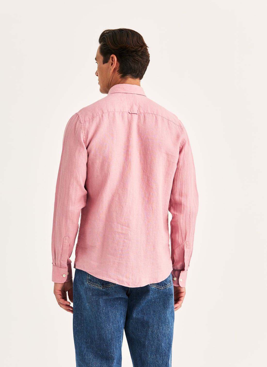Douglas Linen Shirt | Men's linen shirt Pink | Morris