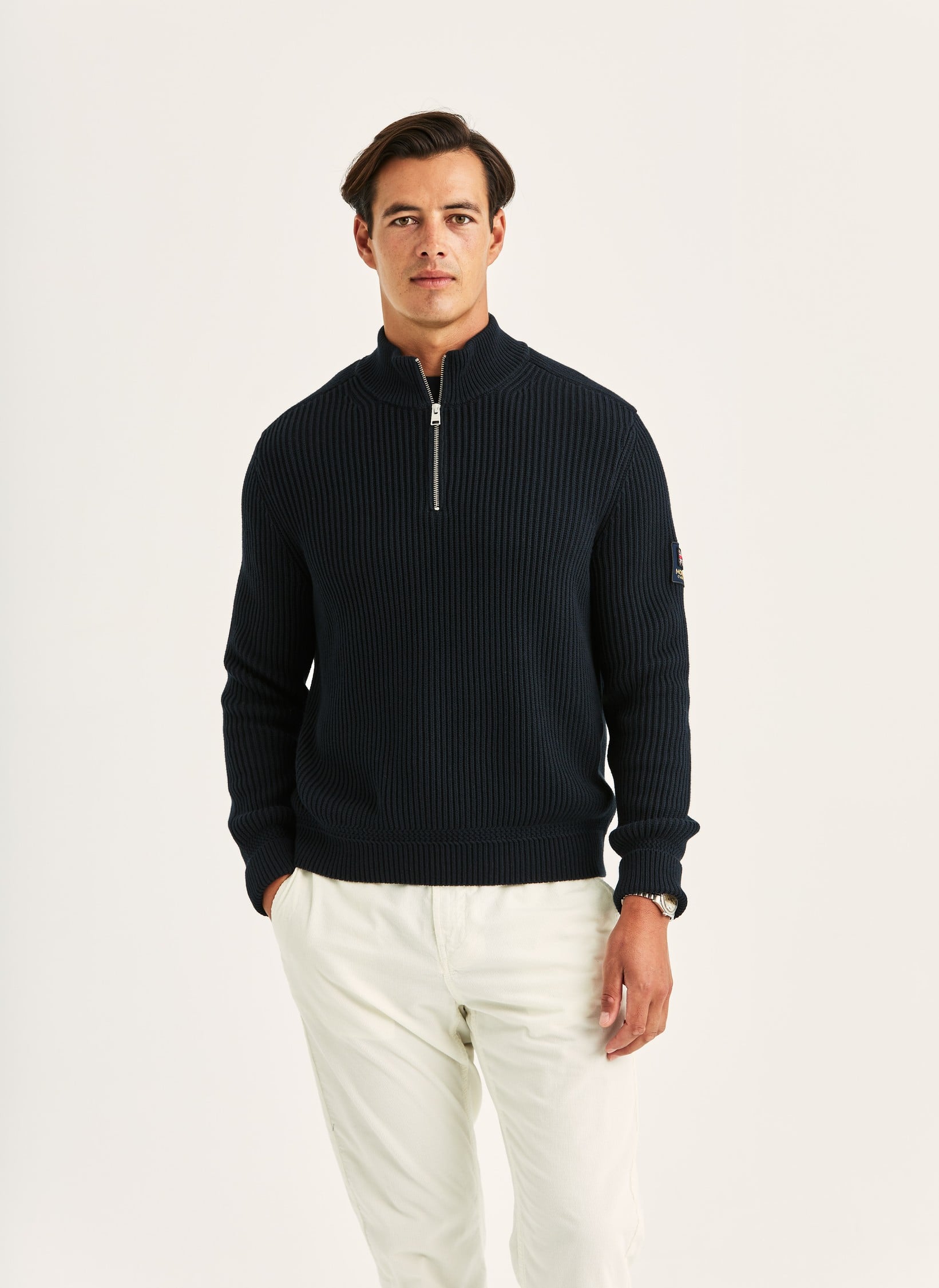 Brenton Half Zip | Men's half zip sweater | Morris