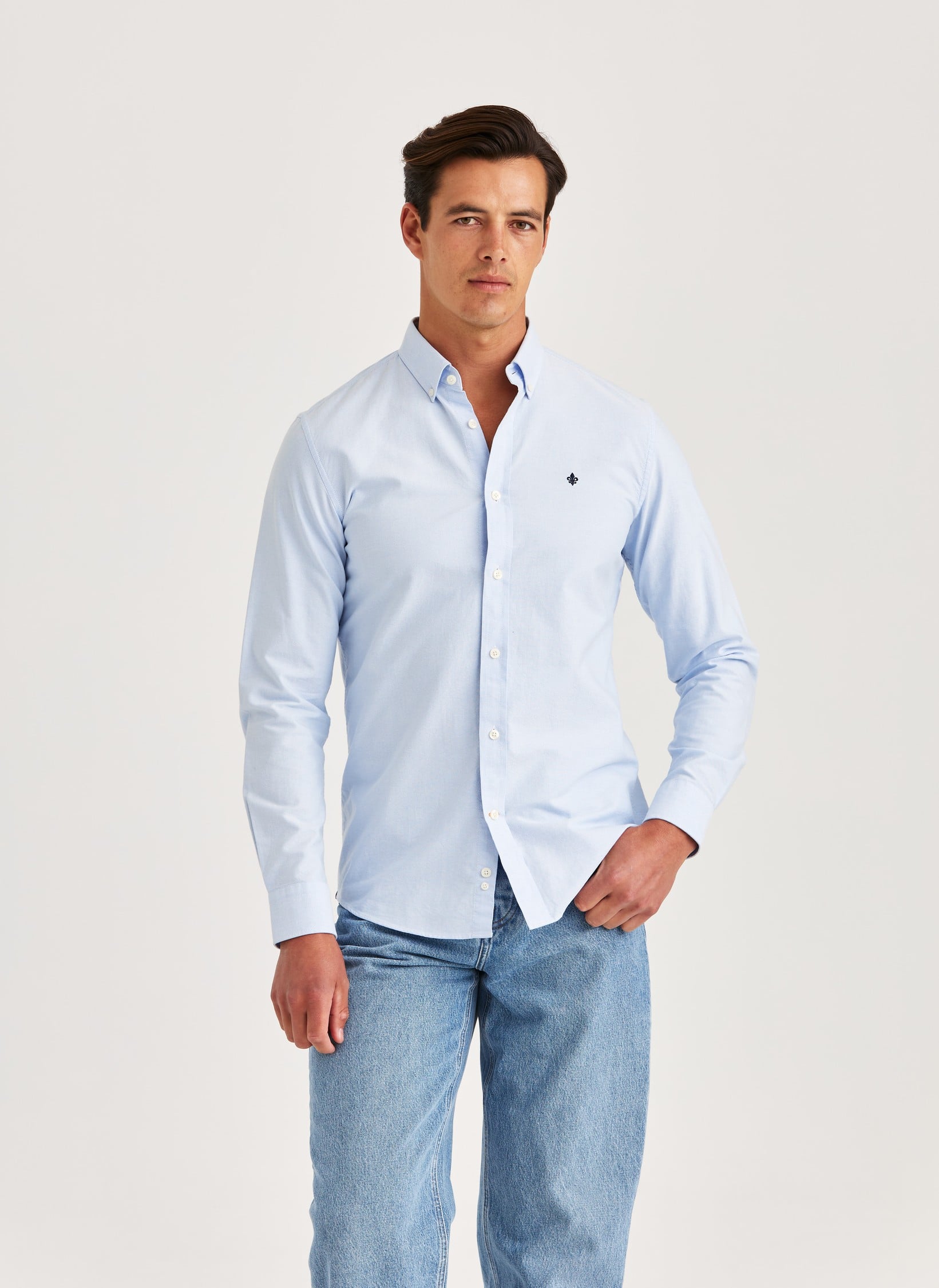 Morris Oxford Button Down Shirt - Light Blue