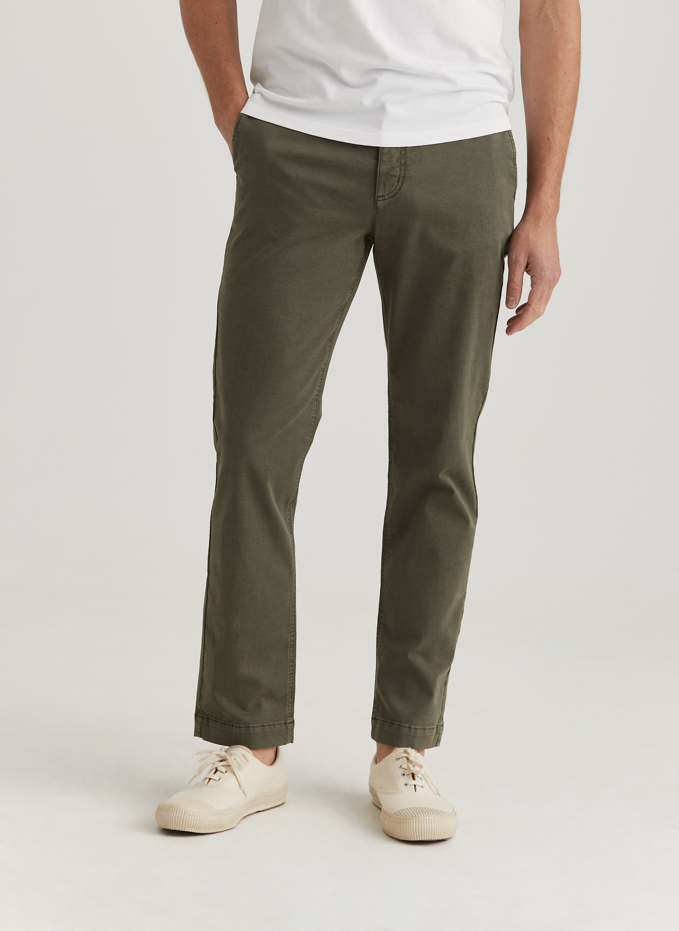 Morris Stockholm Jeffrey Brushed Chino Olive Cotton 28/32