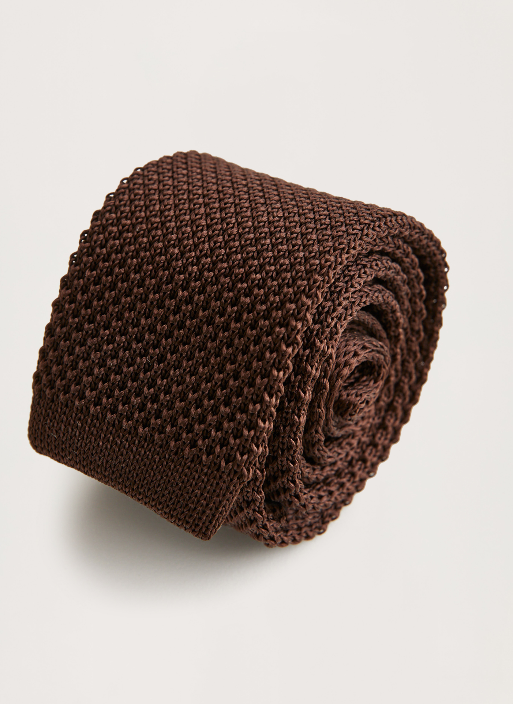 Morris Stockholm Knitted Silk Tie Blue Wool One size