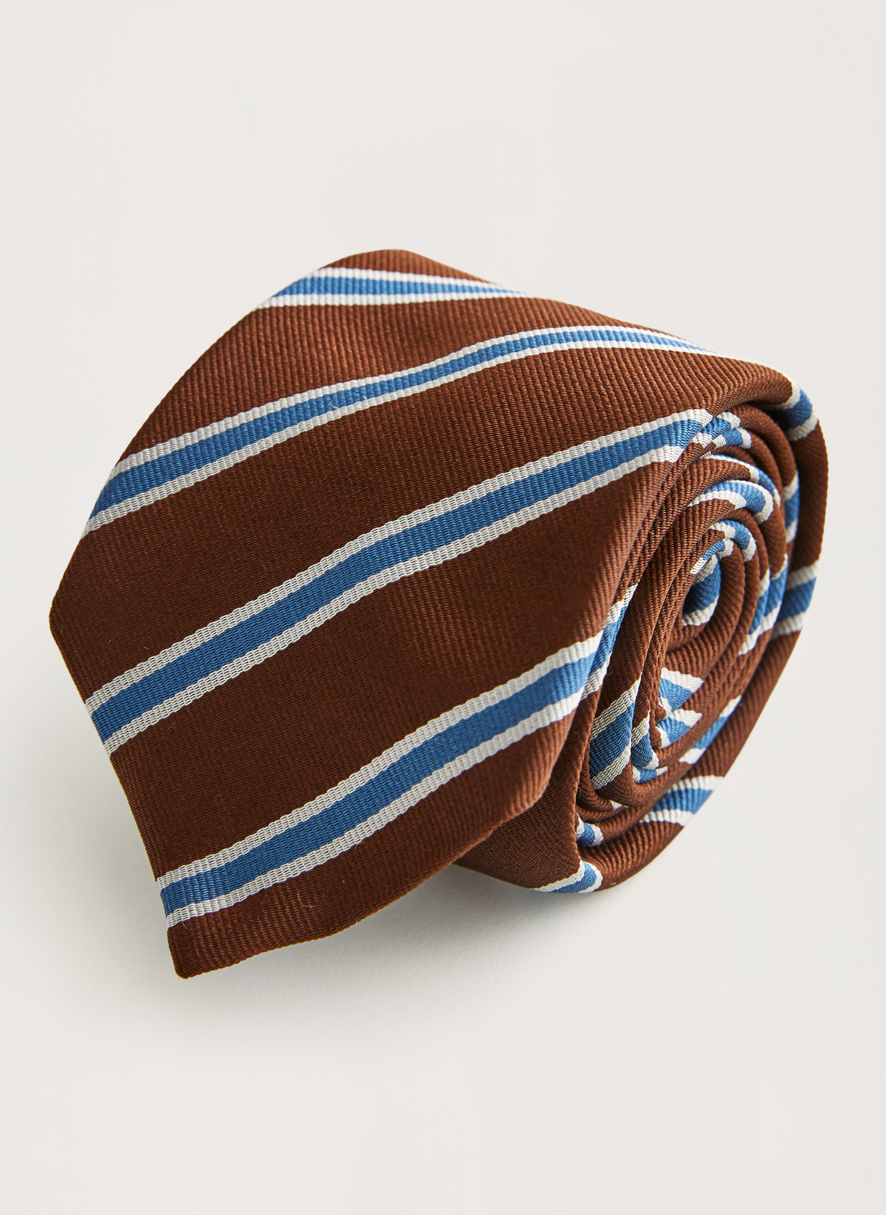 Morris Stockholm Club Tie Dark brown Silk One size