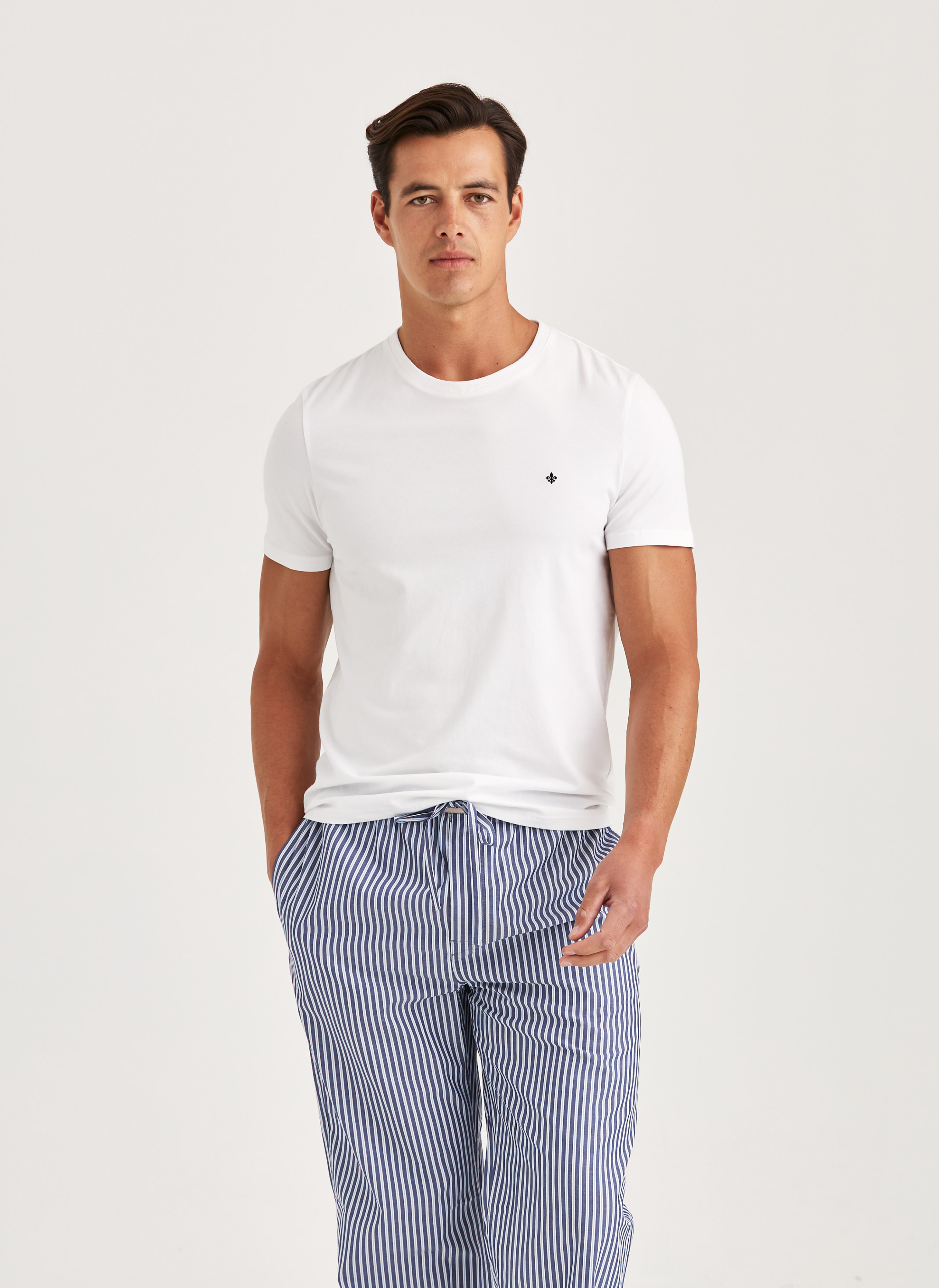 Morris Stockholm Pyjama Set Marin Cotton XL