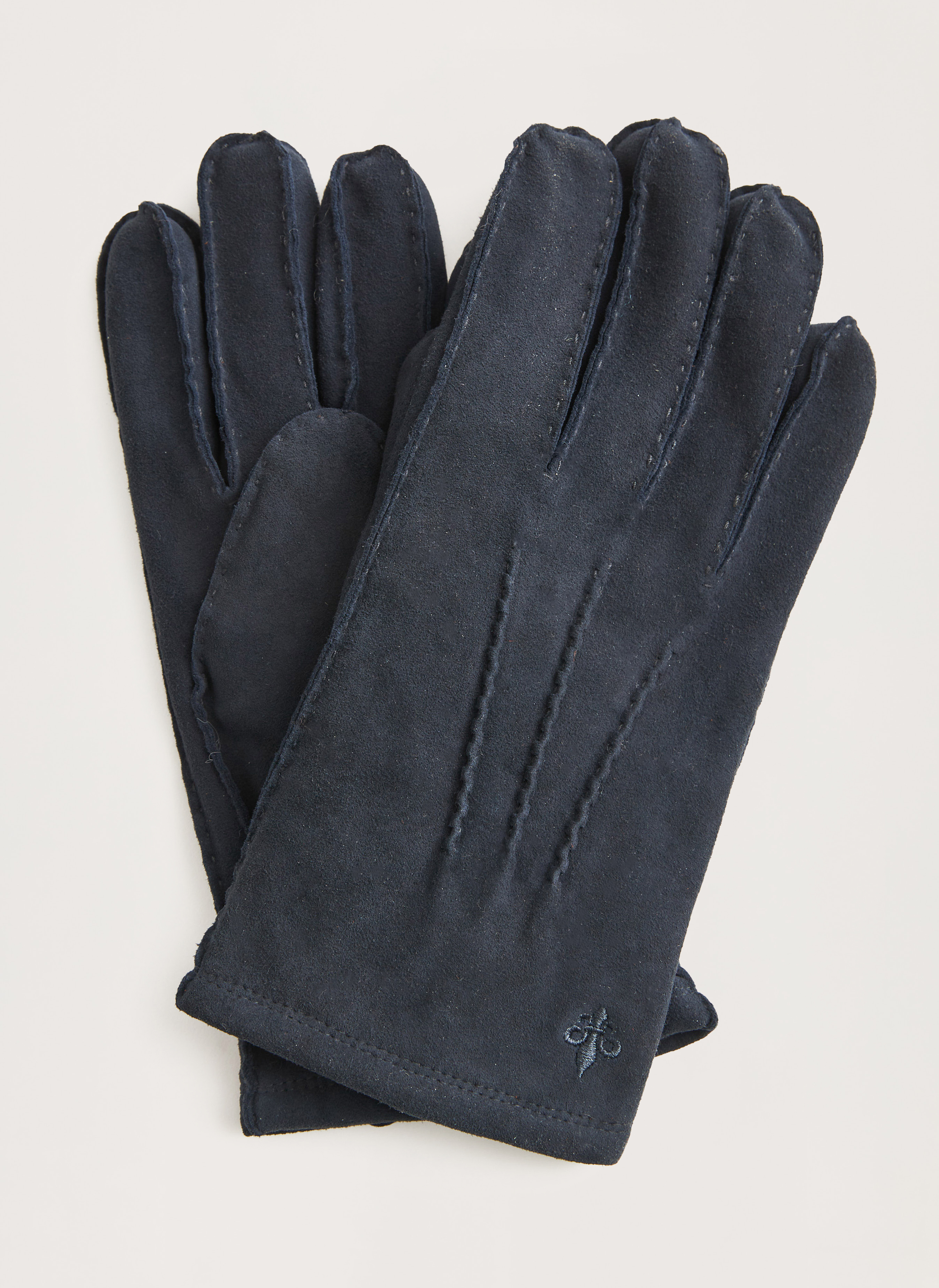 Morris Stockholm Suede Gloves Marin Leather 8