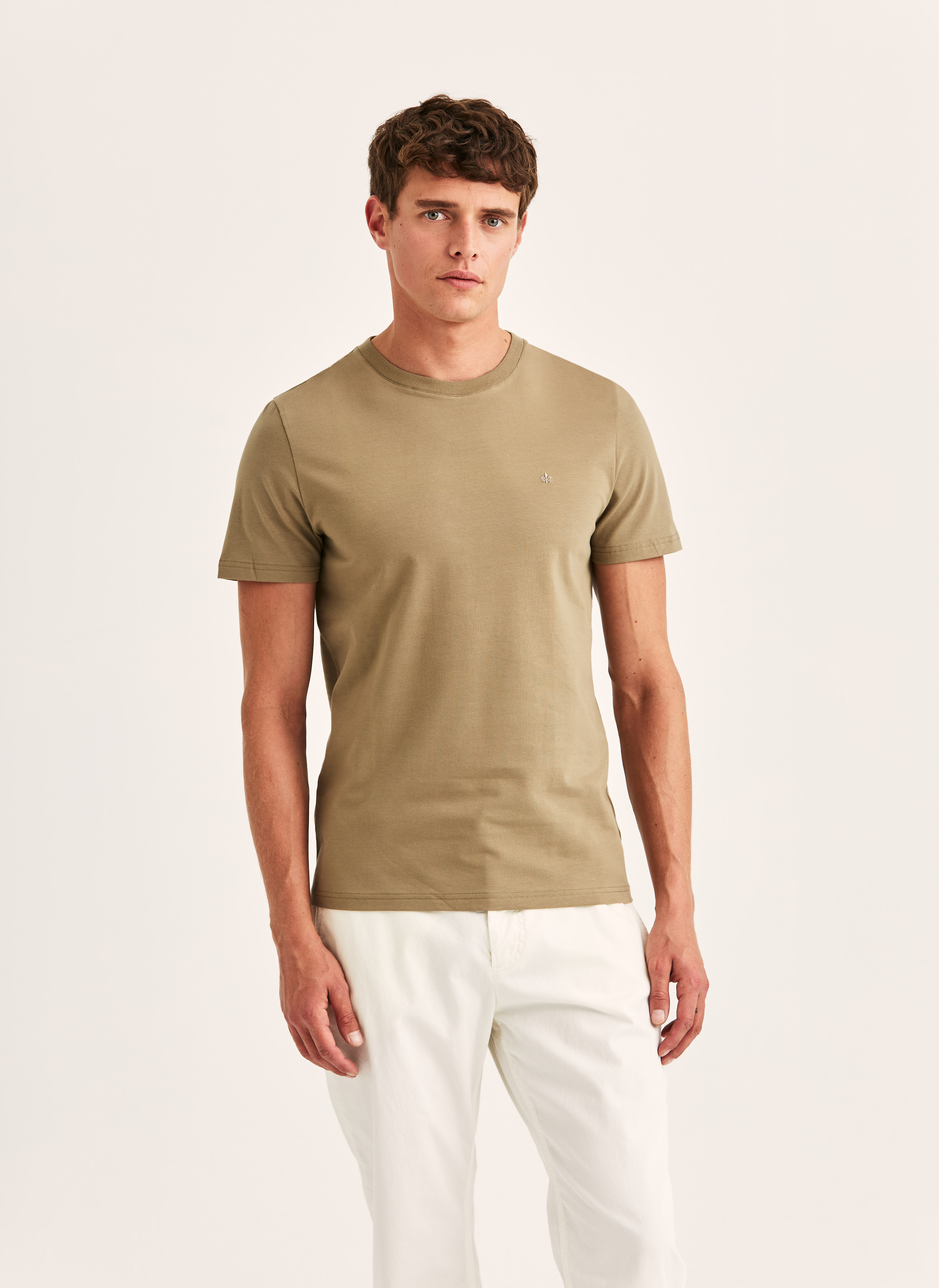 Morris Stockholm James Tee Olive Cotton XS