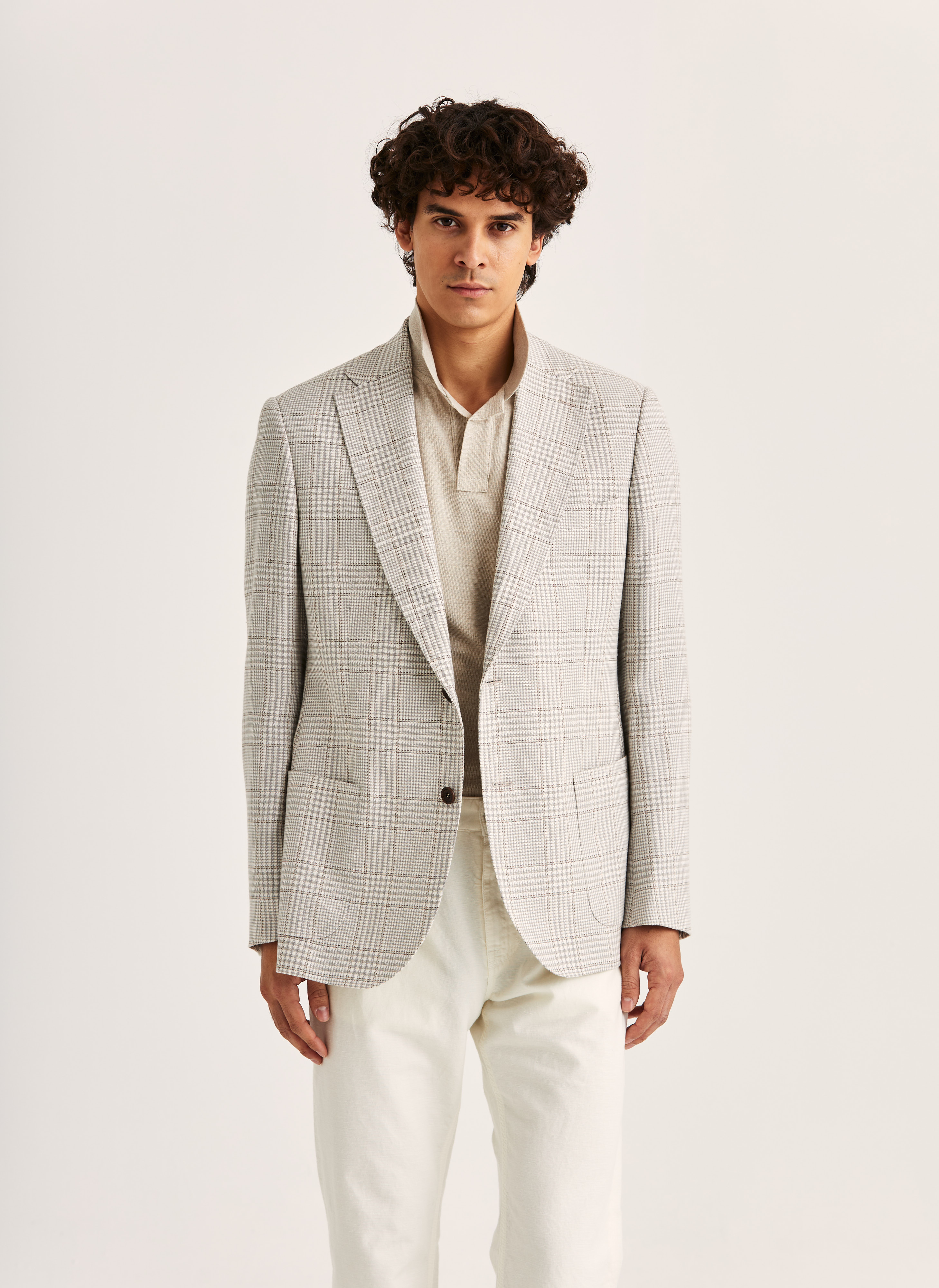 Morris Heritage Summer Check Jacket Grey Cotton 46XNormal