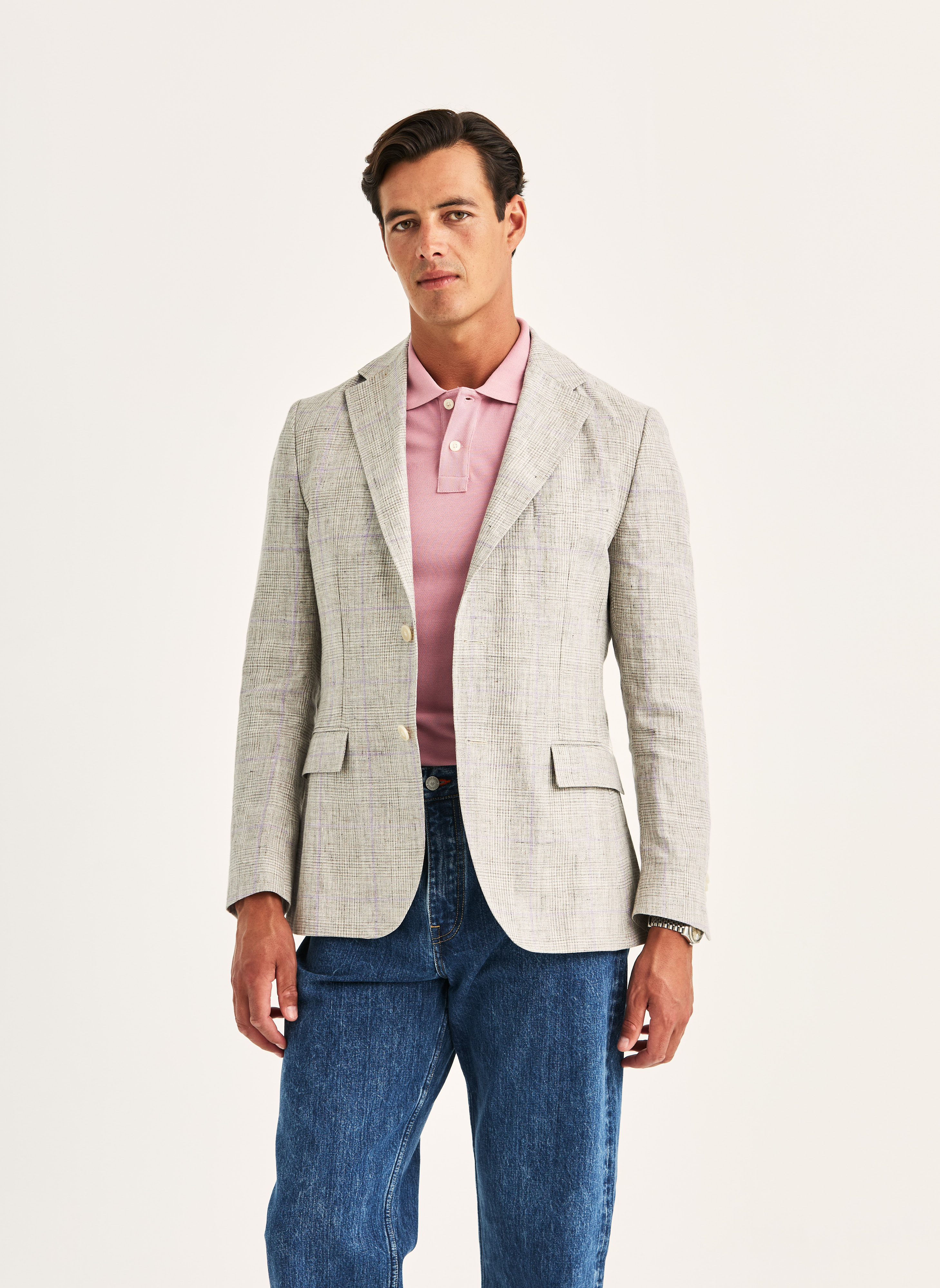 Morris Heritage Prince of Wales Jacket Khaki Linen 56XNormal