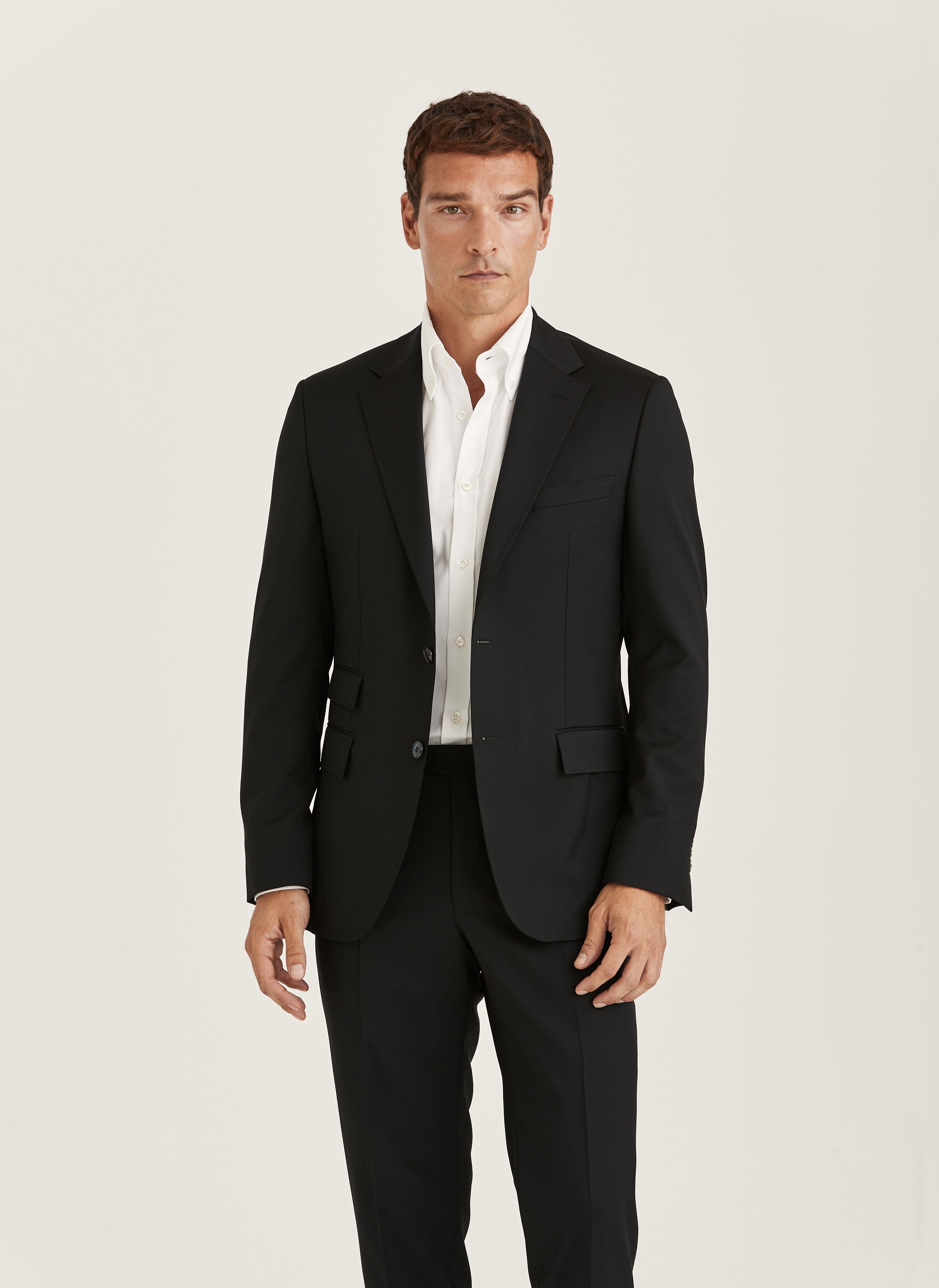 Morris Heritage Heritage Prestige Suit Blazer Black Wool C108XShort