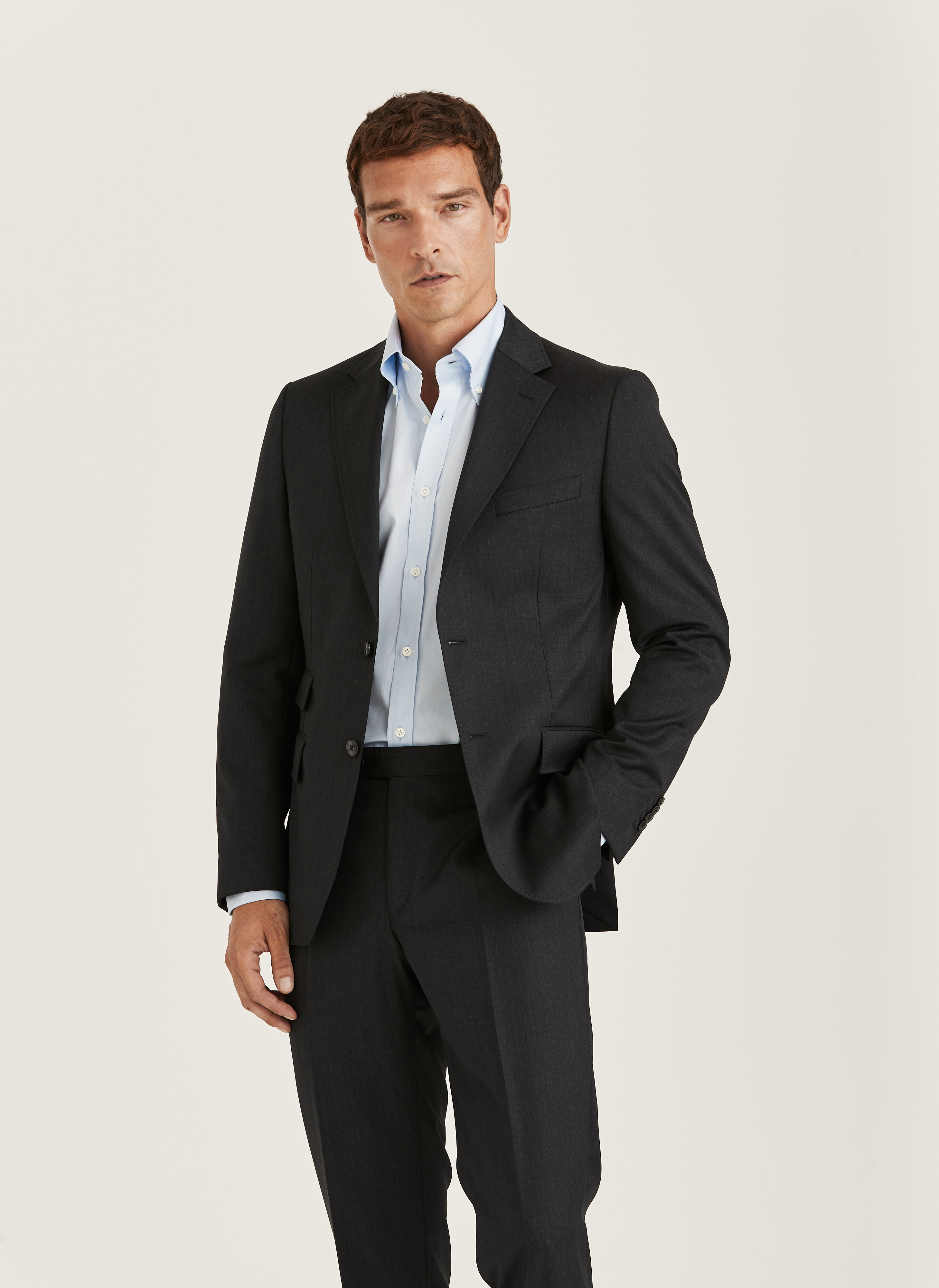 Morris Heritage Heritage Prestige Suit Blazer Grey Wool 44XNormal